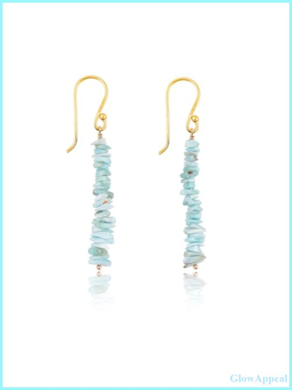 Handmade Gemstone Dangle Earrings Gold Plated Brass French Wire